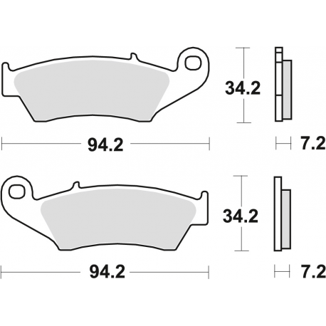 TRW Lucas, brzdové desky KH185 KH389 Organic, Honda XL 125 03-08, XR 400 96-03, XLV 650 TRANSALP 97-13, XRV 750 AFRICA TWIN 93-