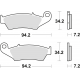 TRW Lucas, brzdové desky KH185 KH389 Sinter Sinter Street Honda XL 125 03-08, XR 400 96-03, XLV 650 TRANSALP 97-13, XRV 750 AF