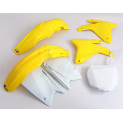 UFO, sada plastů, Suzuki RMZ 450 '05-'06 barva OEM (žlutá/bílá)