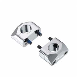 Accel, zvyšovací držáky řidítek (28,6mm) výška 20mm, stříbrná barva