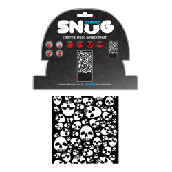 Oxford, zateplovací návlek na krk Snug SKULLS, barva bílá/černá/, velikost uni