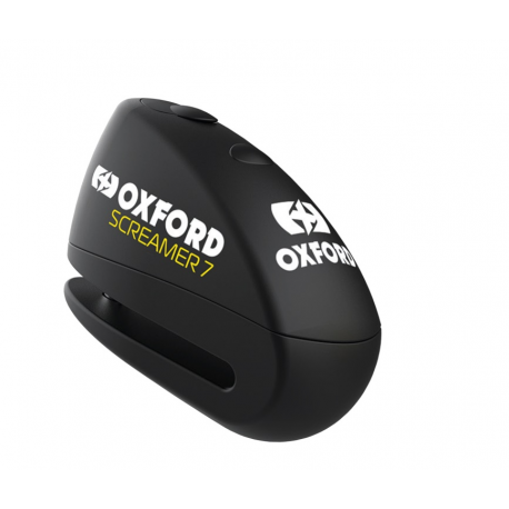 Oxford, zámek brzdového kotouče Z ALARMEM model SCREAMER XA7, čep 7mm, černá barva (původní kód: LK279)