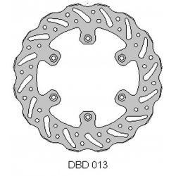 Delta Braking, zadní brzdový kotouč, Kawasaki KX 125 '89-'02, KX 250 '89-02, WAVE (220X100X4mm) (6X6,5mm) (NG138)
