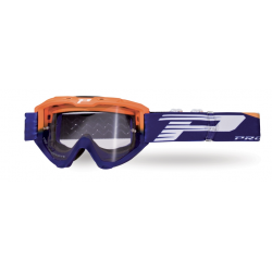 Progrip, MX brýle PG3450 LS RIOT, barva oranžová fluo modrá (sklo PG3210, No Fog, NO SCRACHT) (3450-275 TR)