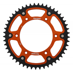 Supersprox, rozeta 899 49 STEALTH (ocelová / duralová) KTM SX/EXC/EXCF/SXF, Husqvarna TE/TC/FE/TC '16- (JTR897.49), oranžová bar