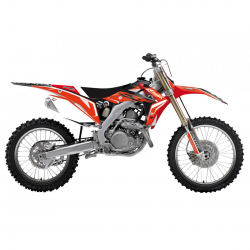 Blackbird, kompletní sada polepů + potah sedla, Honda CRF 250 14-17, CRF 450 13-16 Dream 4