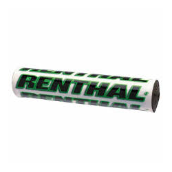Renthal, chránič na řídítka SX PAD (240mm), barva bílá/zelená, s logem Renthal