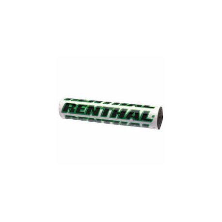 Renthal, chránič na řídítka SX PAD (240mm), barva bílá/zelená, s logem Renthal