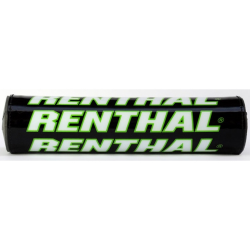 Renthal, chránič na řídítka MINI SX PAD (205mm) TEAM ISSUE, barva černá/zelená/bílá, s logem Renthal