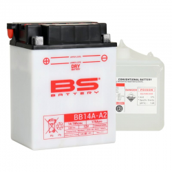 BS, akumulátor BB14A-A2 (YB14A-A2) 12V 14AH 134X89X176, olověný (175A) (3) UE2019/1148