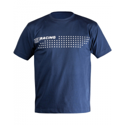 111 Racing, T-Shirt Racing Dot, modrá barva, velikost XL