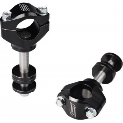 Scar Racing, klemy řidítek 28,6MM pro brýle Scar Tripple Clamps, černá barva