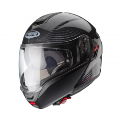 Caberg, vyklápěcí přilba Flip-Up, model Levo X, Carbon, barva Carbon, velikost L