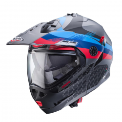 Caberg, vyklápěcí přilba Flip-Up, model Tourmax X, Sarabe, barva šedá/černá - barvy BMW, velikost M