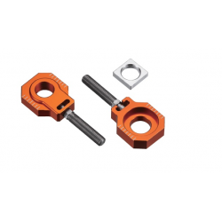 Accel, napínáky zadní osy, KTM SX 85 '13-'14 (průměr 20mm) oranžová barva (KPL. -2ks)