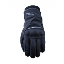 Five Gloves, koženo-textilní rukavice, STOCKHOLM GTX, černá barva, velikost 11 (XL)