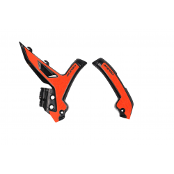 Acerbis, kryty rámu X-GRIP KTM SX / SXF 23-24, černá-oranžová barva