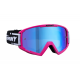 Kenny Racing, brýle Track Neon Pink - Blue Lens -, barva růžová/černá, modré zrcadlové sklo