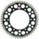 Renthal, rozeta Twinring 808 50 (ocelová / duralová), černá barva, Suzuki RM/RMZ (JTR808.50) (80850)
