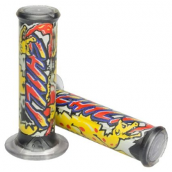 Harri's, gripy 01684-CH CHILL (120 mm/22 mm) bez otvoru, barva žlutá/černá