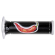 Harri's, gripy 01684-PE Paprika (120 mm/22 mm) bez otvoru, barva černá/červená